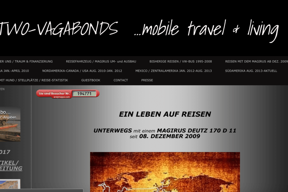 two-vagabonds website